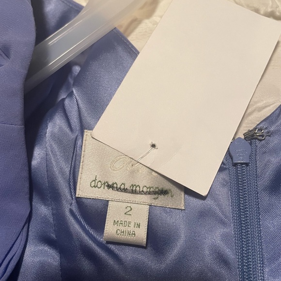 NWT Donna Morgan Lilac Silk Twist front gown - Picture 6 of 8